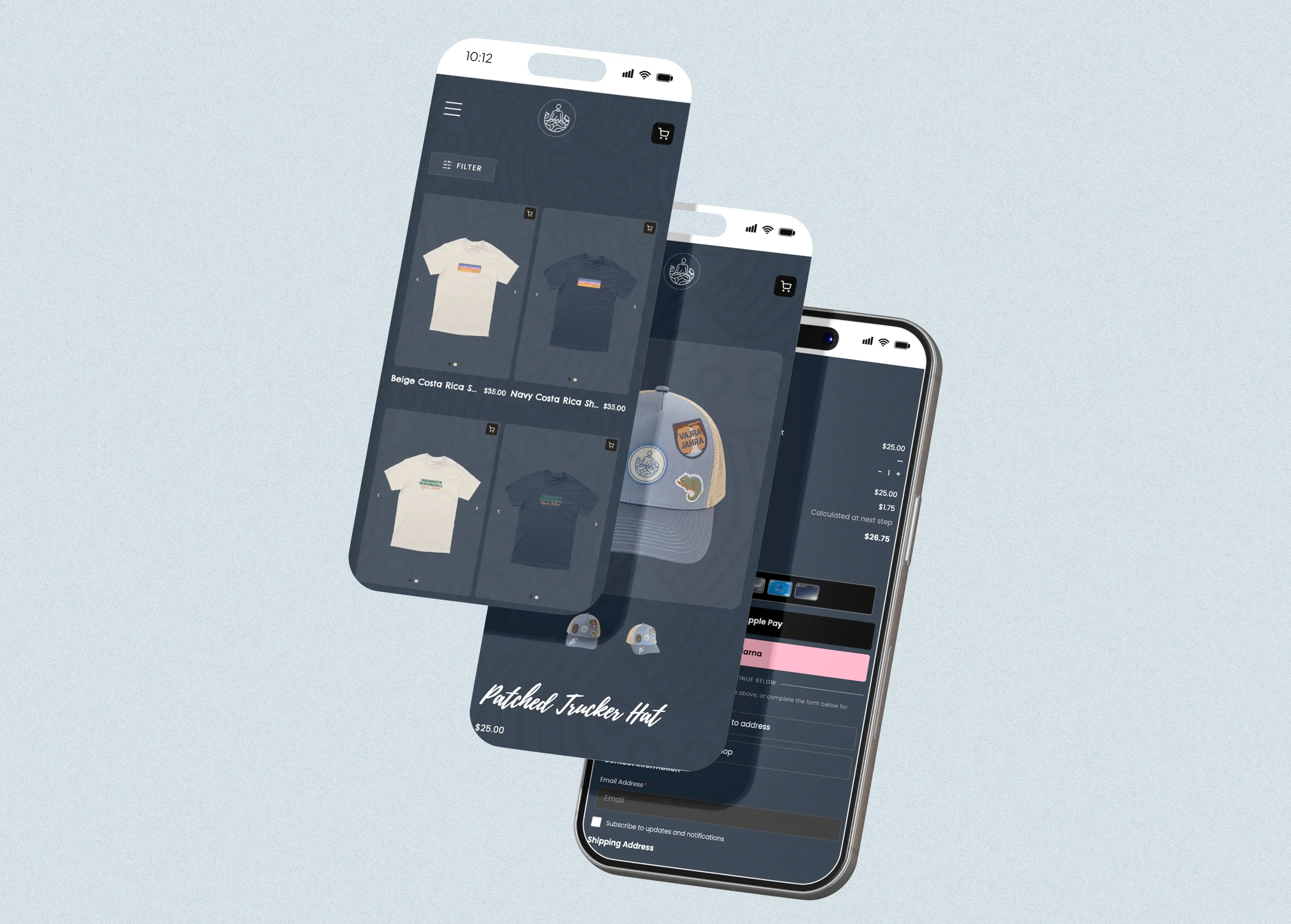 Vajra ecommerce site design